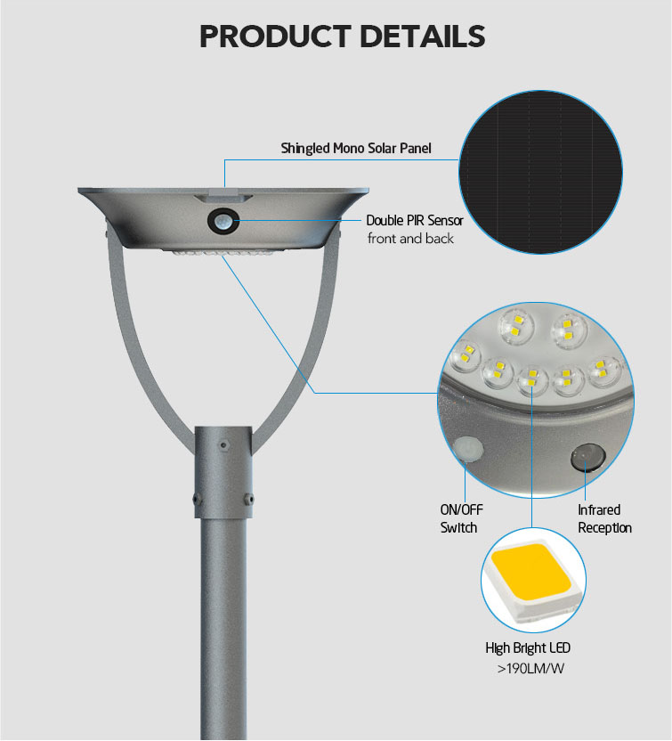 Seagull Solar Garden Light Product Details