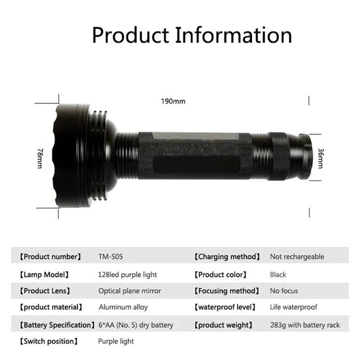 LED UV flashlight 6