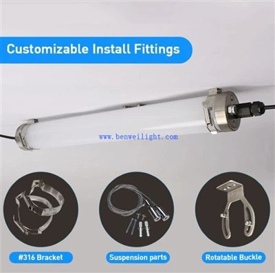 IP69K 1200mm 36w LED apgaismojums piena govīm
