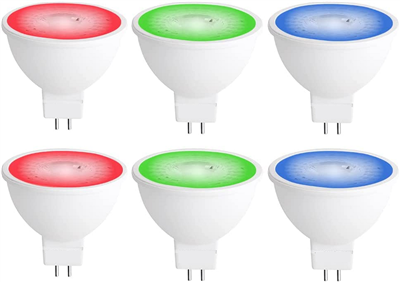 RGB MR16 LED spuldze