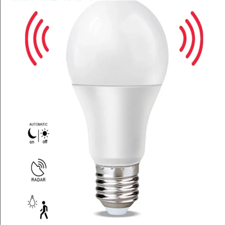 E27 radara sensora apkārtējās vides PIR kustības 7/12 W viedā LED Globe spuldzes gaismas lampa