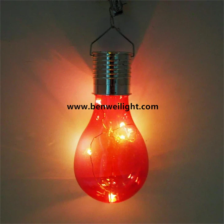 Clip-On Solar LED Light: 5LEDs, Waterproof, Red Shell, 3000K Warm suppliers