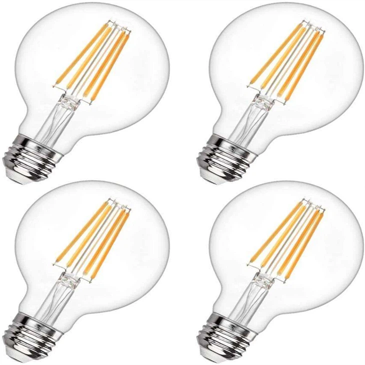 Edison E27/E14 caurspīdīga stikla 2-6W G45 spuldze