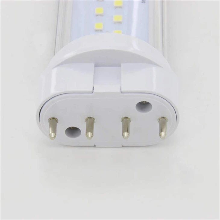 12 W 2G11 LED spuldze 9,3 collu 4 kontaktu 2G11 bāzes LED modernizētās caurules apgaismojums 30 W CFL nomaiņa