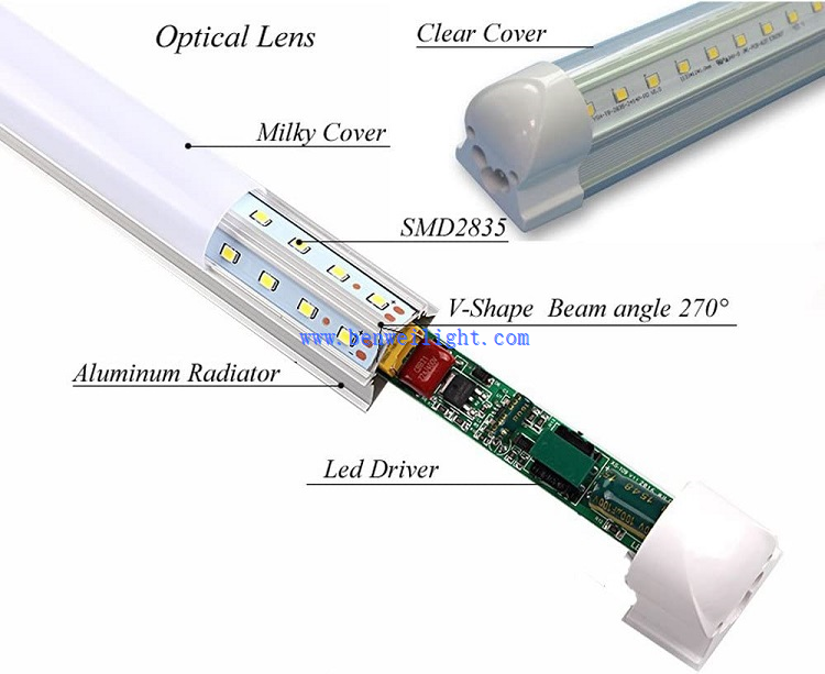 T8 integrated V shape led tube light T8 integrated V shape led tube light