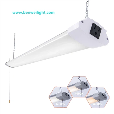 48W 4FT LED veikala gaisma, trīskārša CCT vilkšanas ķēde