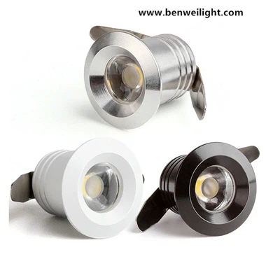 Mini LED apakšējā gaisma zem skapja prožektora 1 W padziļināta griestu lampa 110 V–240 V