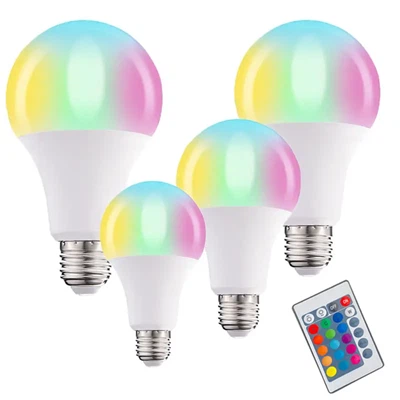 RGB tālvadības pults Smart Led Light Bulb 9w E27 E26 B22 LED Smart Bulb